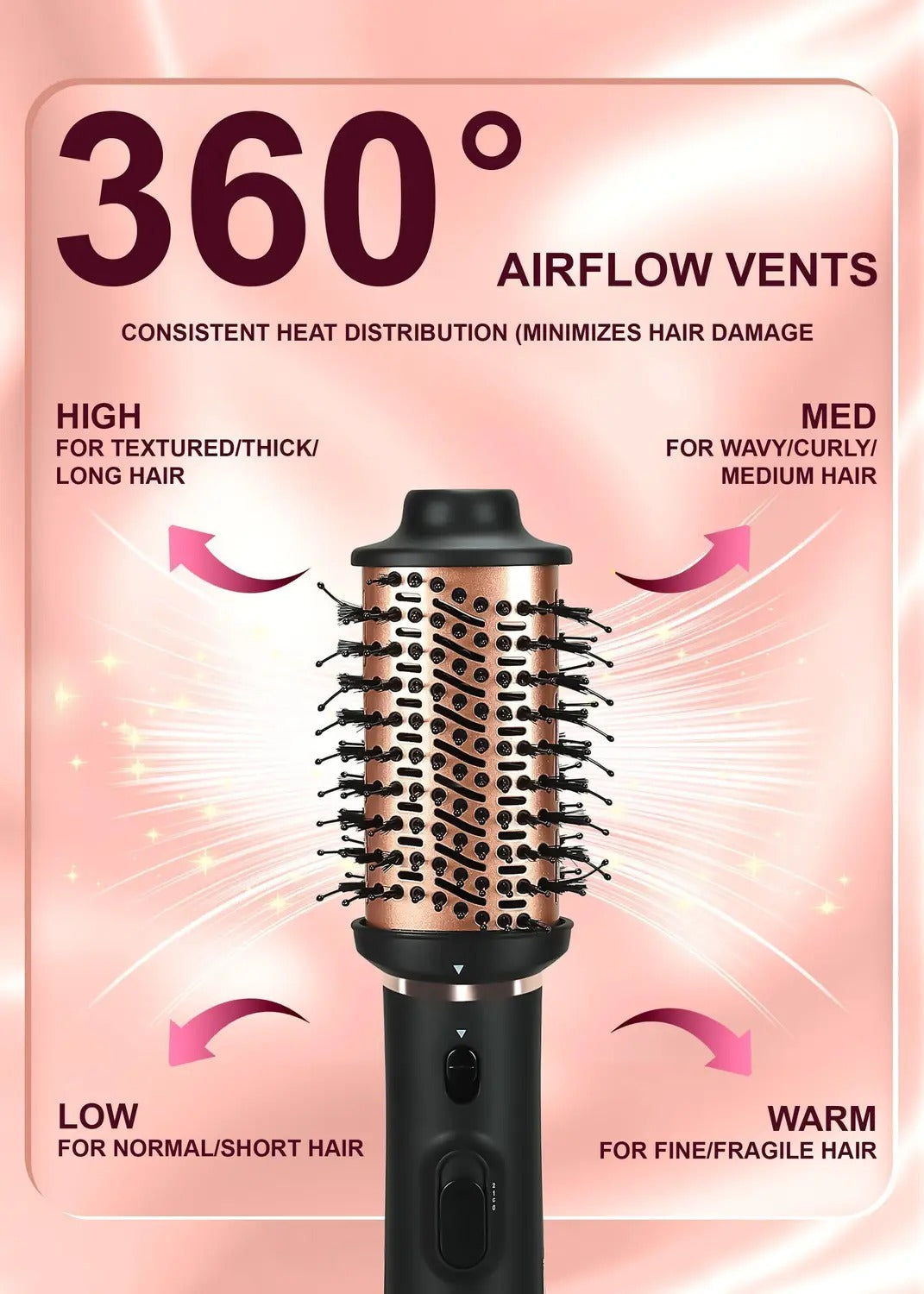 NOXâ„¢ Volumizer Hair Dryer and Hot Air Brush | 3-in-1