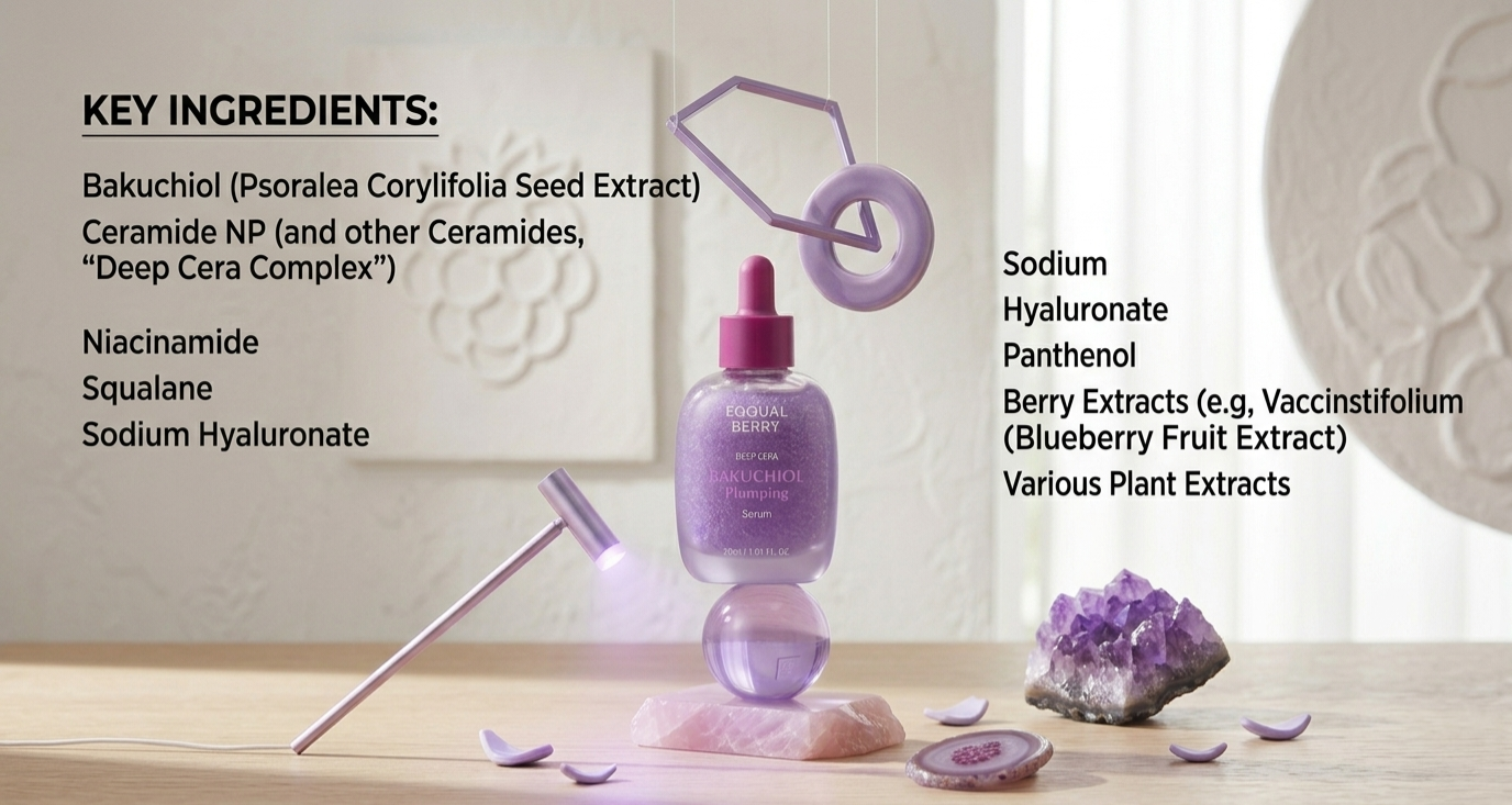 EQQUALBERRY Bakuchiol Plumping Serum