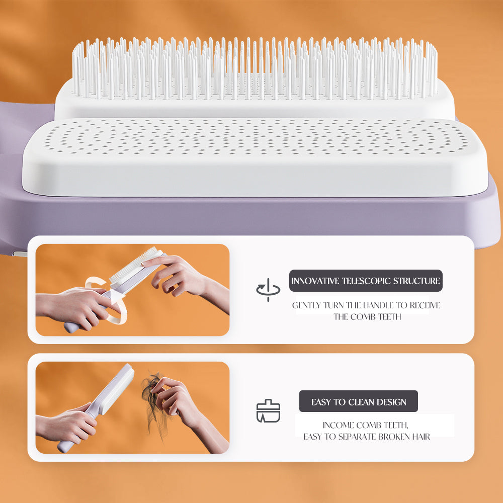 Self Cleaning Hairbrush