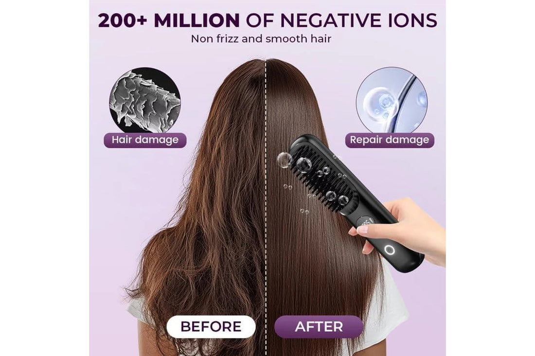 Wireless Hair Straightener Brush