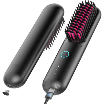 Wireless Hair Straightener Brush